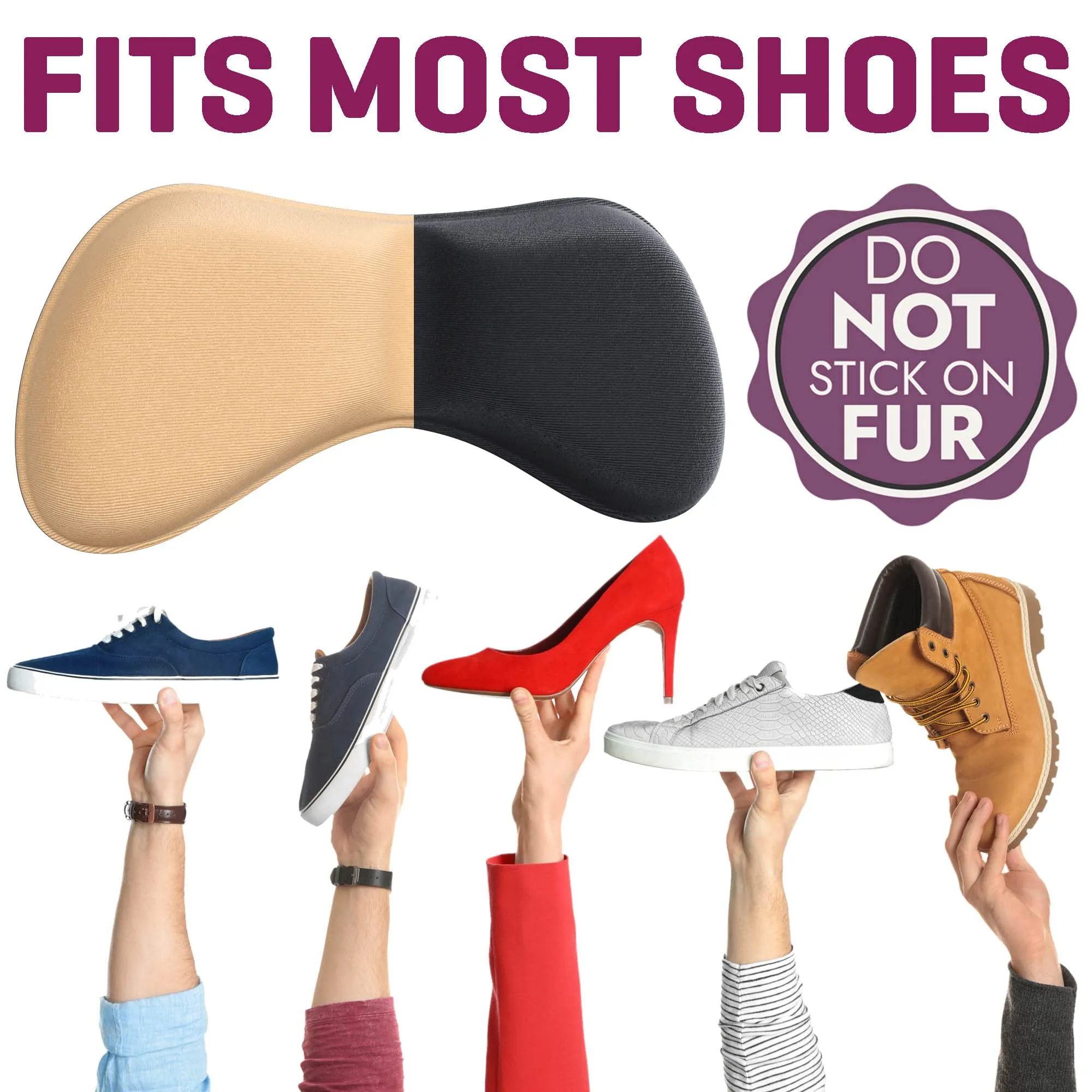 12 Heel Grips with Strong Sticky Backing, Thick Heel Protectors, Back Insoles [Add Extra Volume] Anti Blister Shoe Liners from Slipping Out and Rubbing, Perfect Heel Pads for Men and Women