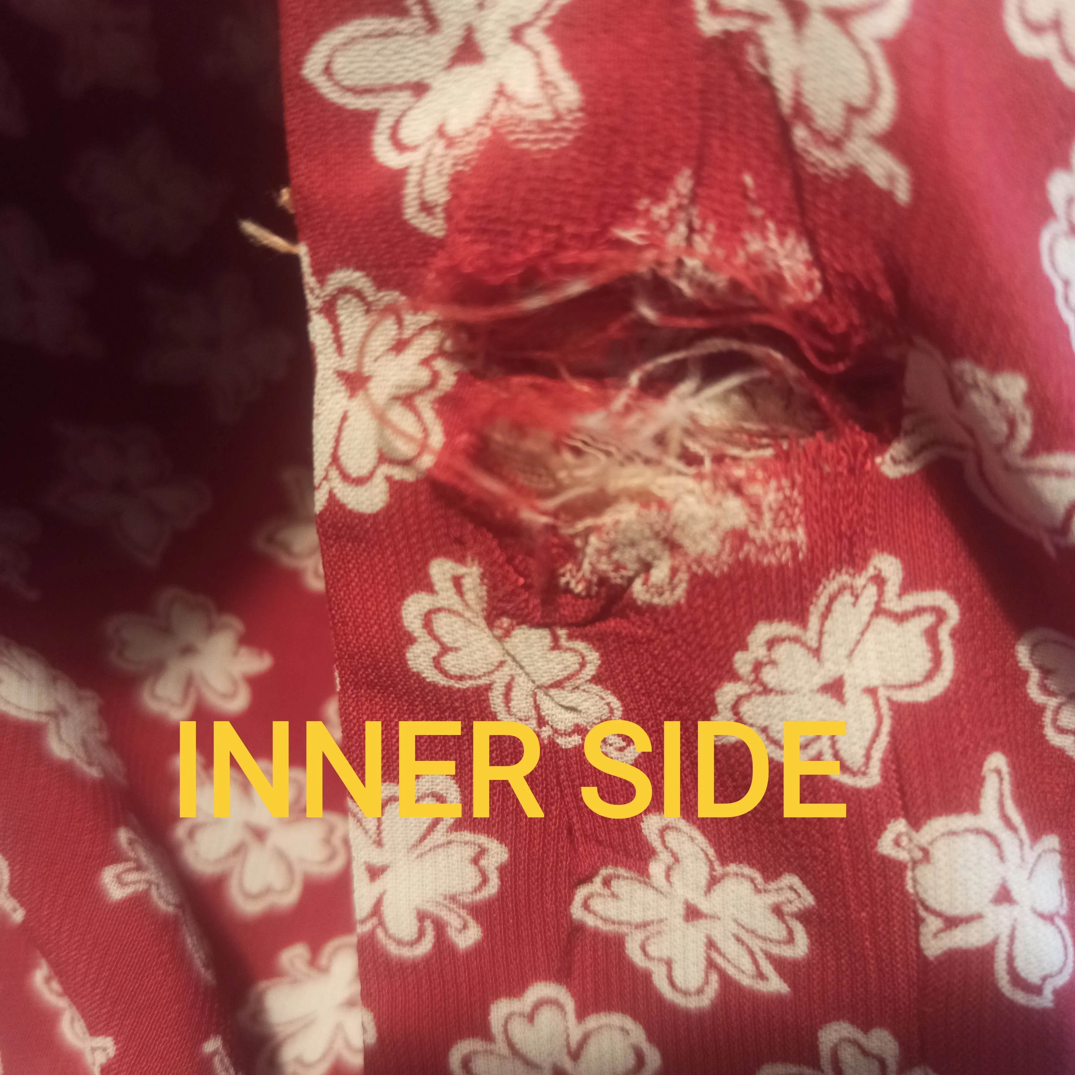 1940s - Beautiful Red Floral Rayon Crepe 2pc Suit - W31 (80cm)