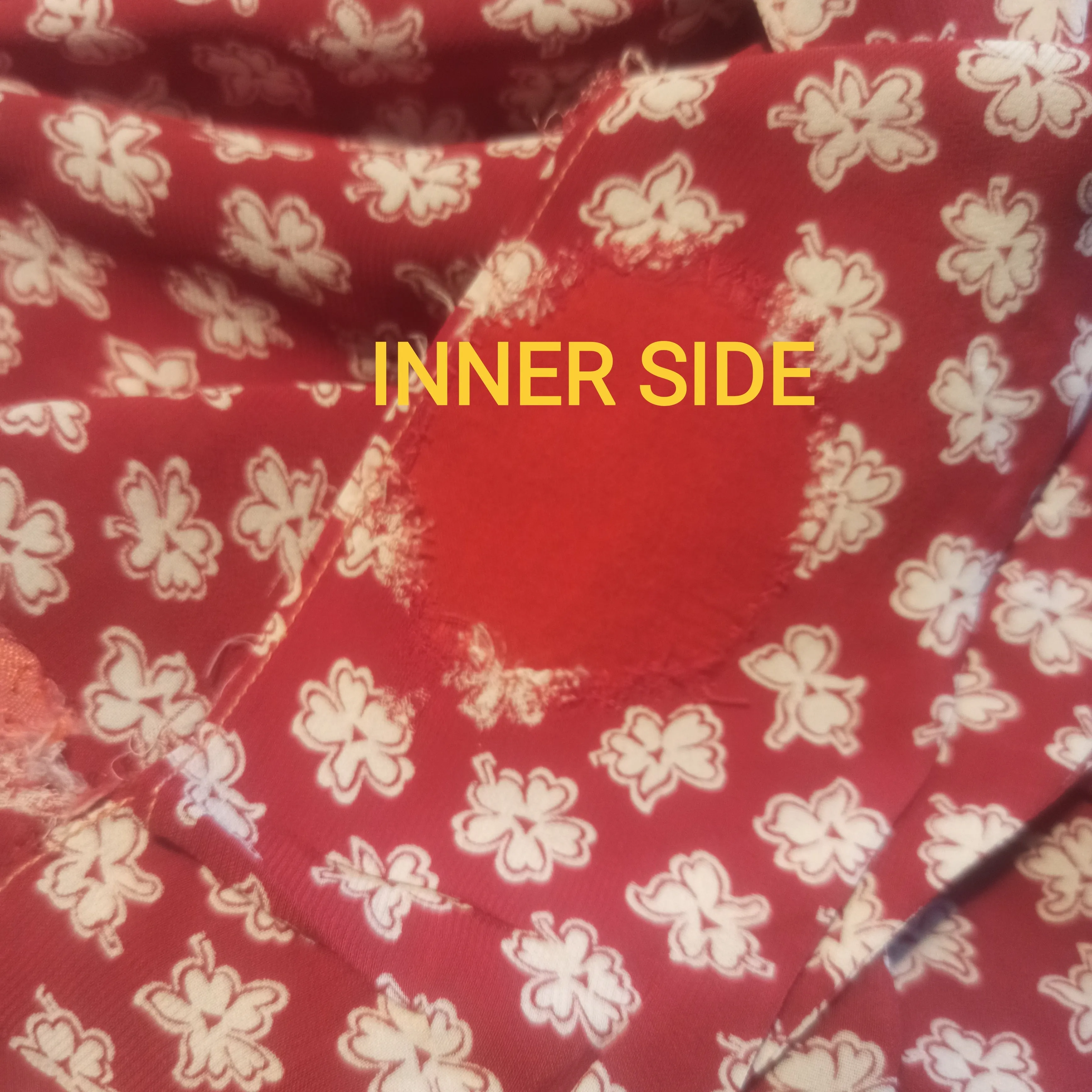 1940s - Beautiful Red Floral Rayon Crepe 2pc Suit - W31 (80cm)
