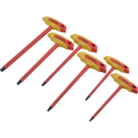 6 Piece SAE Insulated T-Handle Hex Key Set