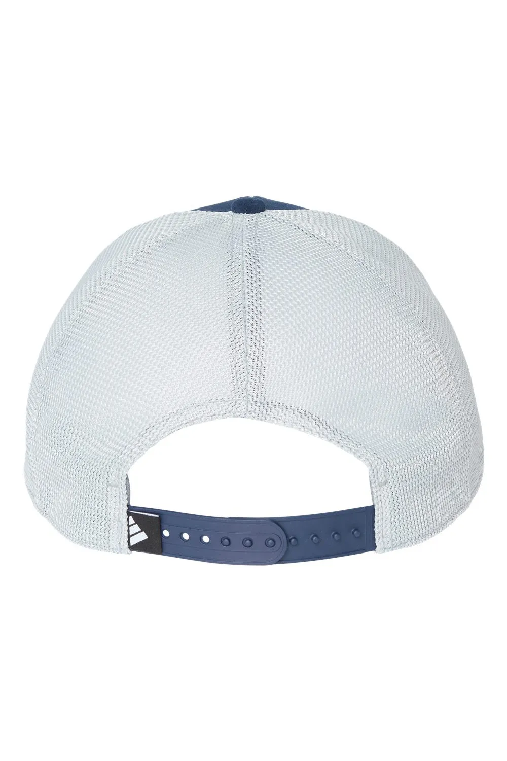 Adidas Mens Sustainable Moisture Wicking Snapback Trucker Hat - Collegiate Navy Blue/White