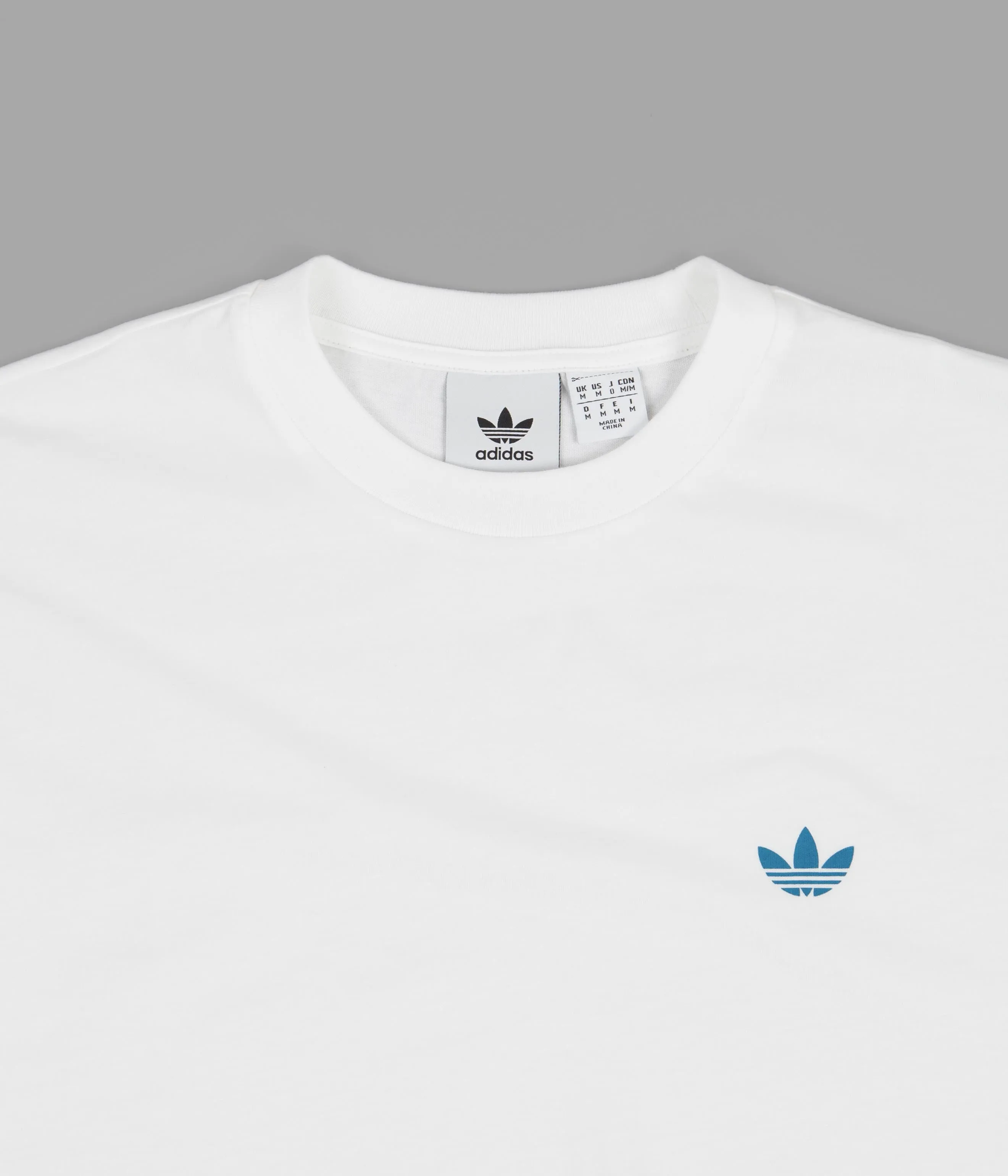 Adidas Speed Graphic Long Sleeve T-Shirt - White / Sonic Aqua