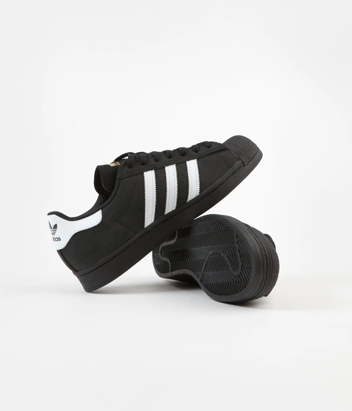 Adidas Superstar ADV Shoes - Core Black / White / Gold Metallic