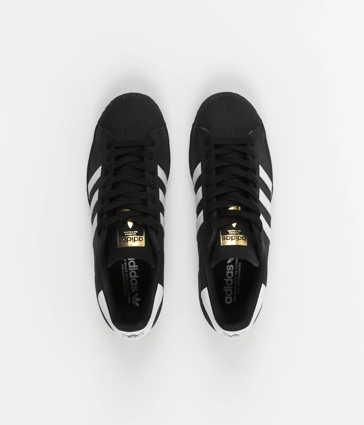 Adidas Superstar ADV Shoes - Core Black / White / Gold Metallic
