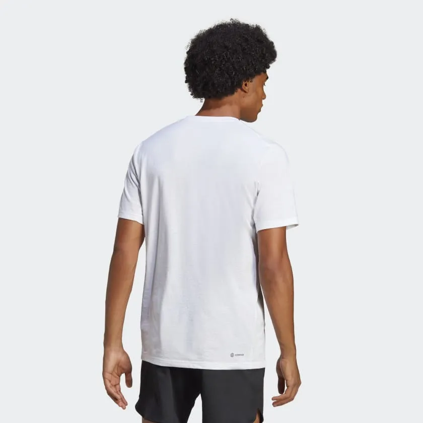 ADIDAS TRAIN ESSENTIALS FEELREADY LOGO TRAINING T-SHIRT - IC1219