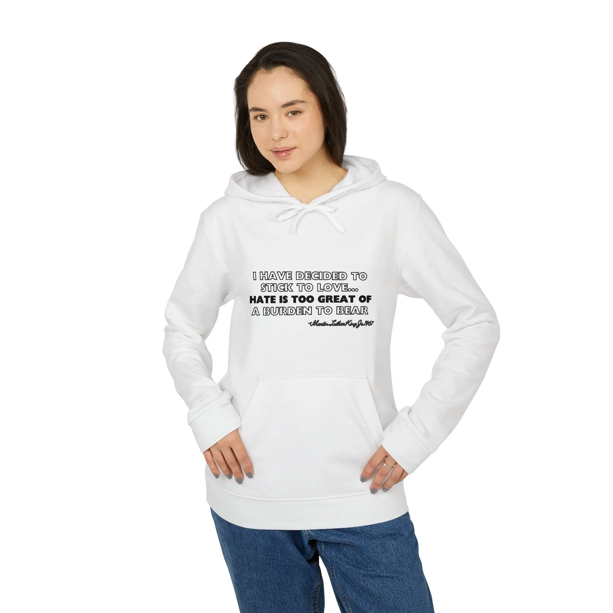 adidas® Unisex Fleece Hoodie