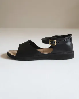 Black Leather Sandals