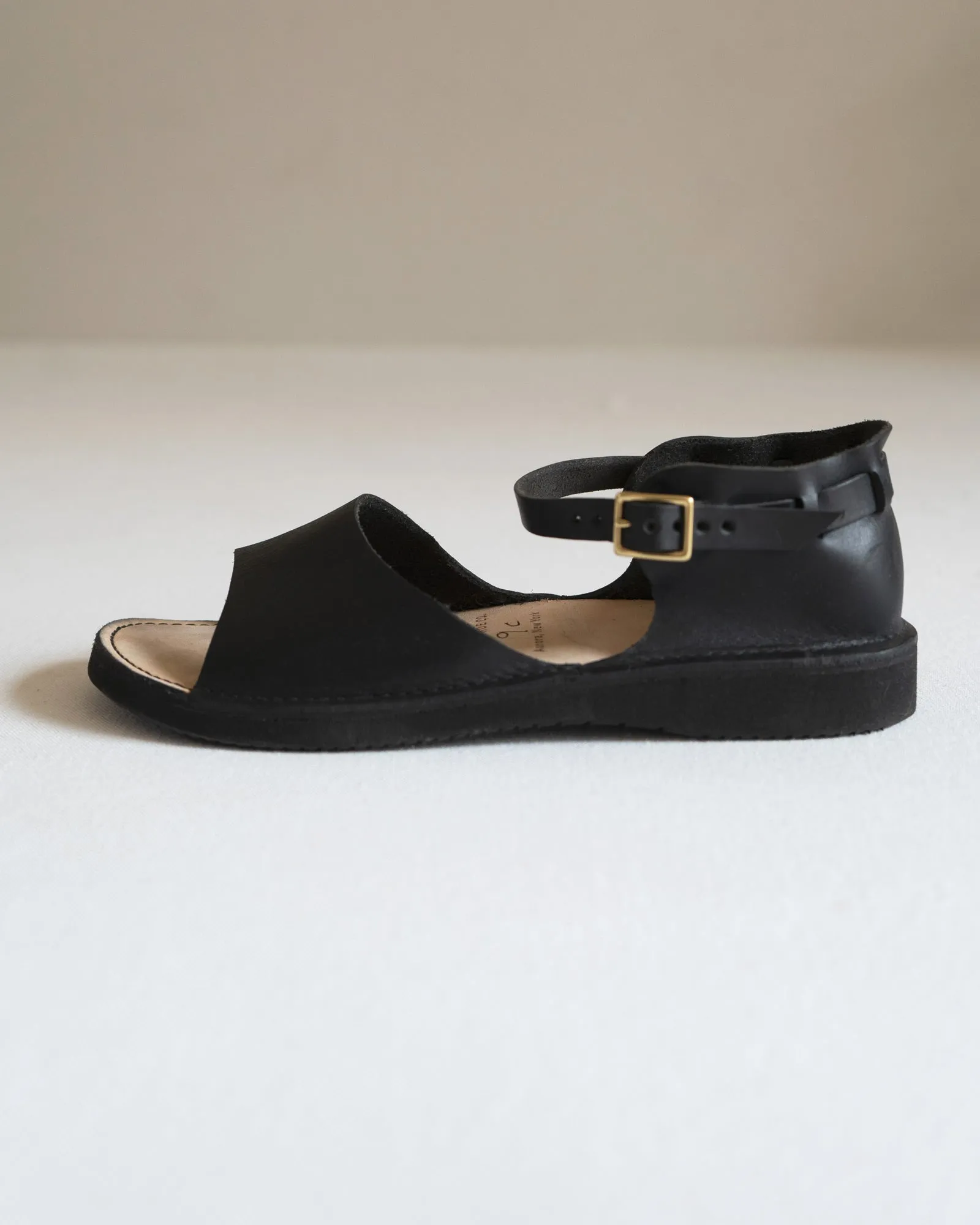 Black Leather Sandals