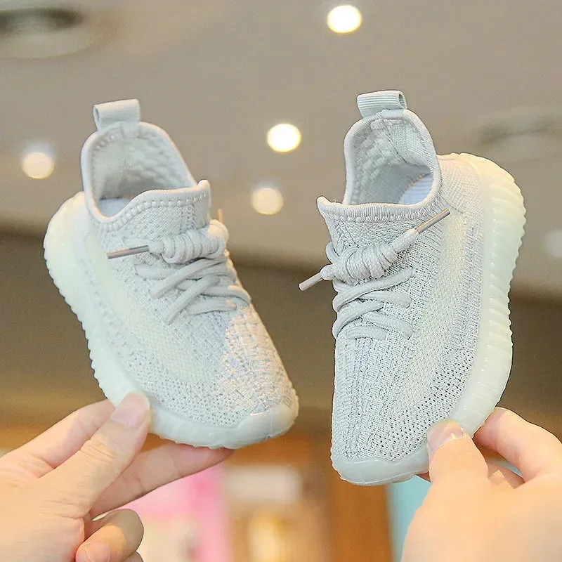 Breathable Soft Bottom Kids Boys Girls Running Shoes