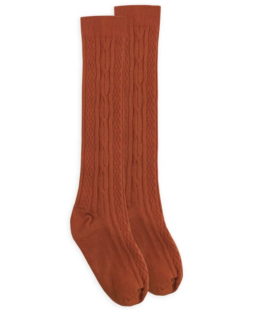 Cableknit Knee High Socks