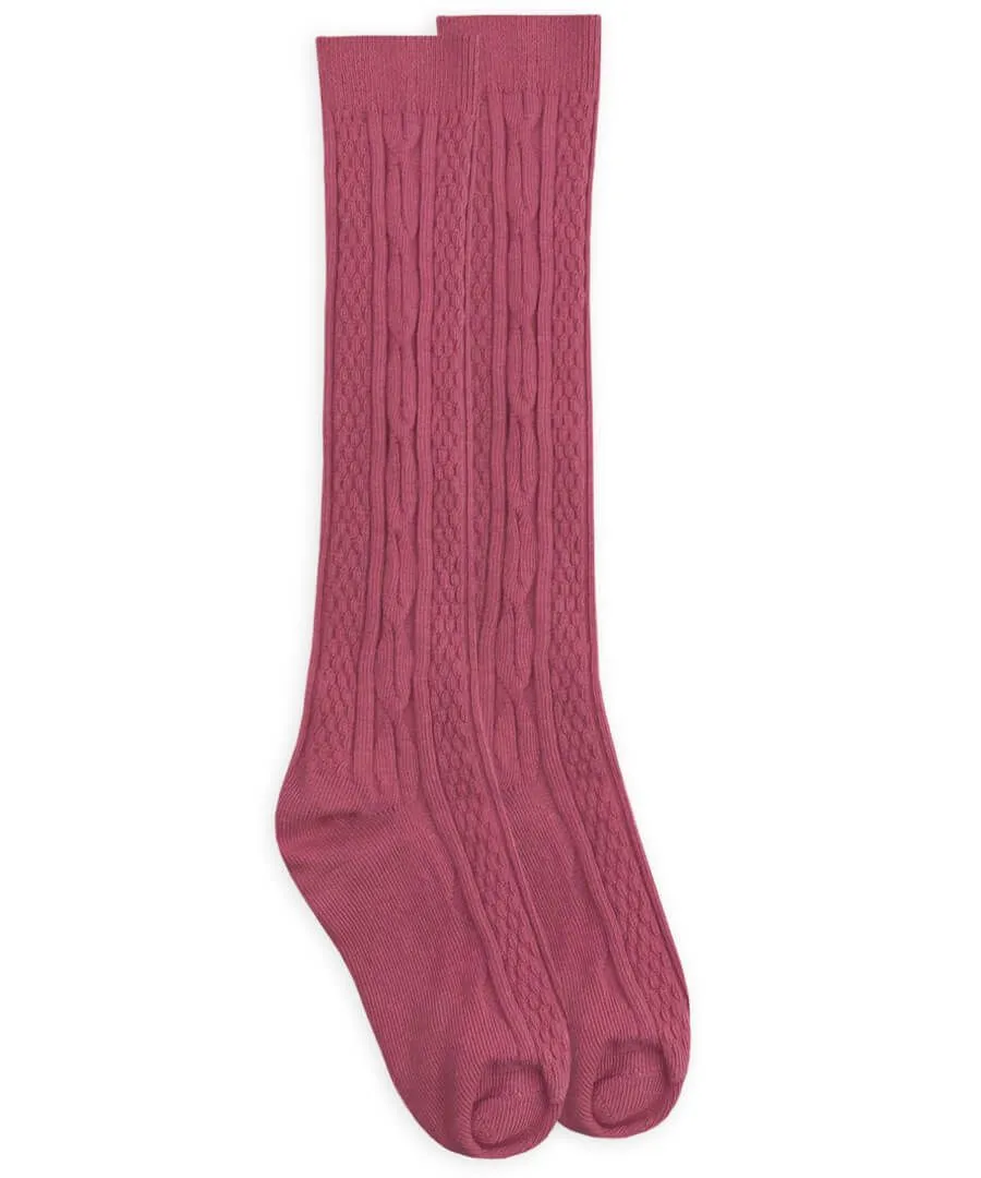 Cableknit Knee High Socks