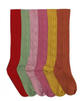 Cableknit Knee High Socks