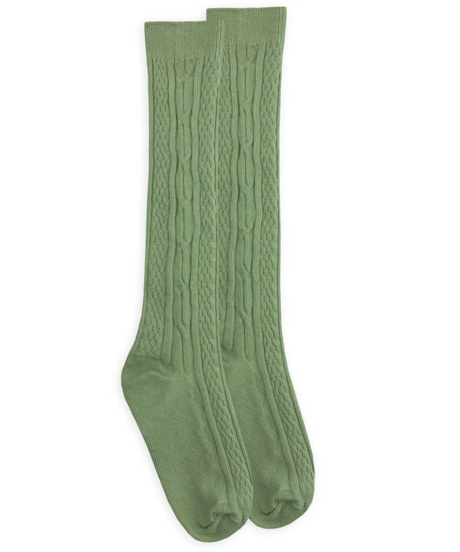 Cableknit Knee High Socks