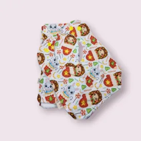 Christmas Hedgehog   Bunny Bib   Burp Cloth Set