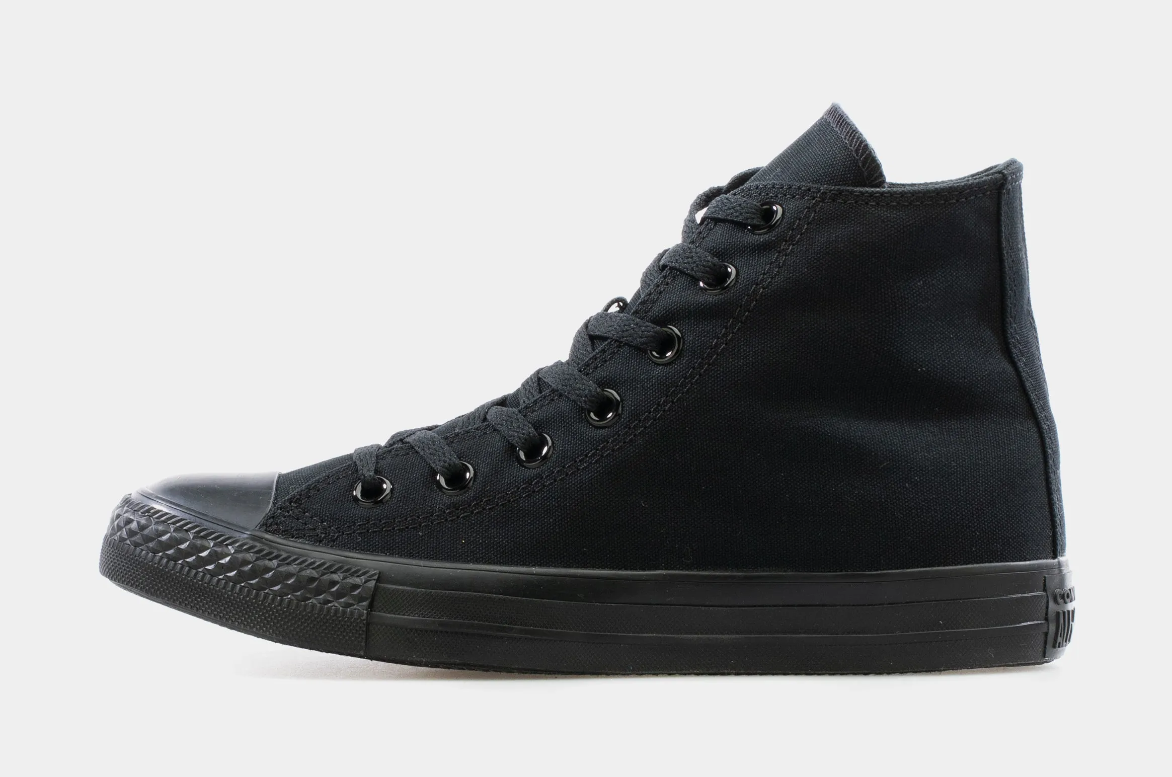 Chuck Taylor All Star HI-Top Black Monochrome Womens Lifestyle Shoes (Black/Black)