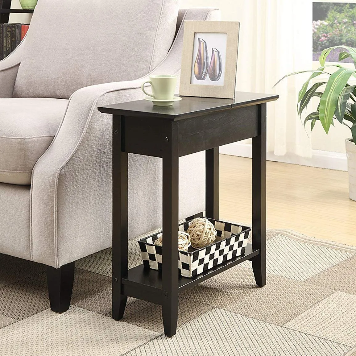 Convenience Concepts American Heritage Flip Top End Table