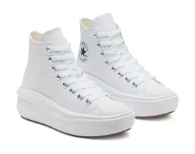 Converse Chuck Taylor All Star Move-Hi 568498C Women's White Sneakers Shoes C658