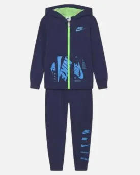 Ensemble Nike Fleece Po et Jogger Enfant - Bleu