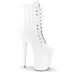 FLAMINGO-1020 Pleaser White Patent Sexy Platform Shoes (Pole Dancing Heels)