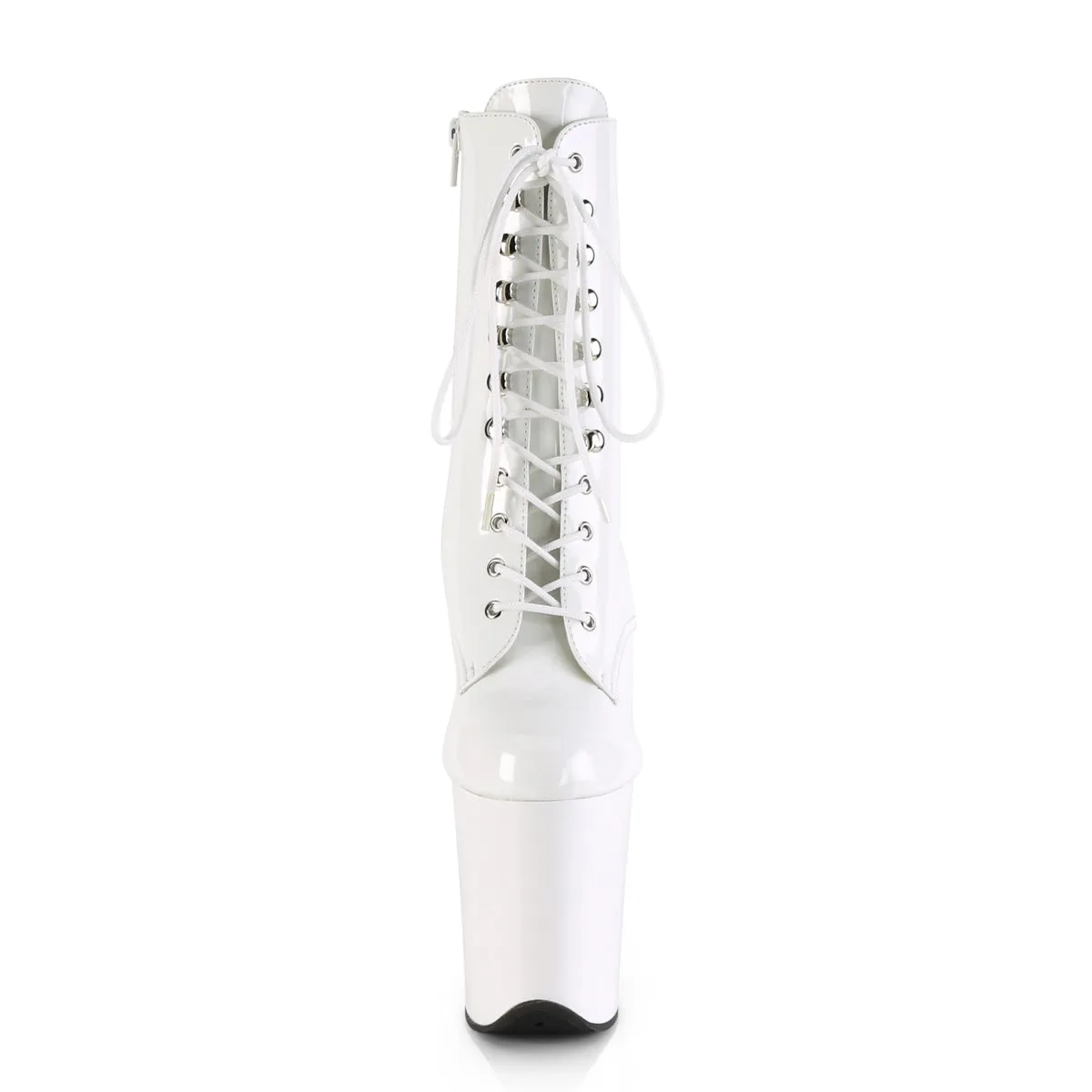 FLAMINGO-1020 Pleaser White Patent Sexy Platform Shoes (Pole Dancing Heels)