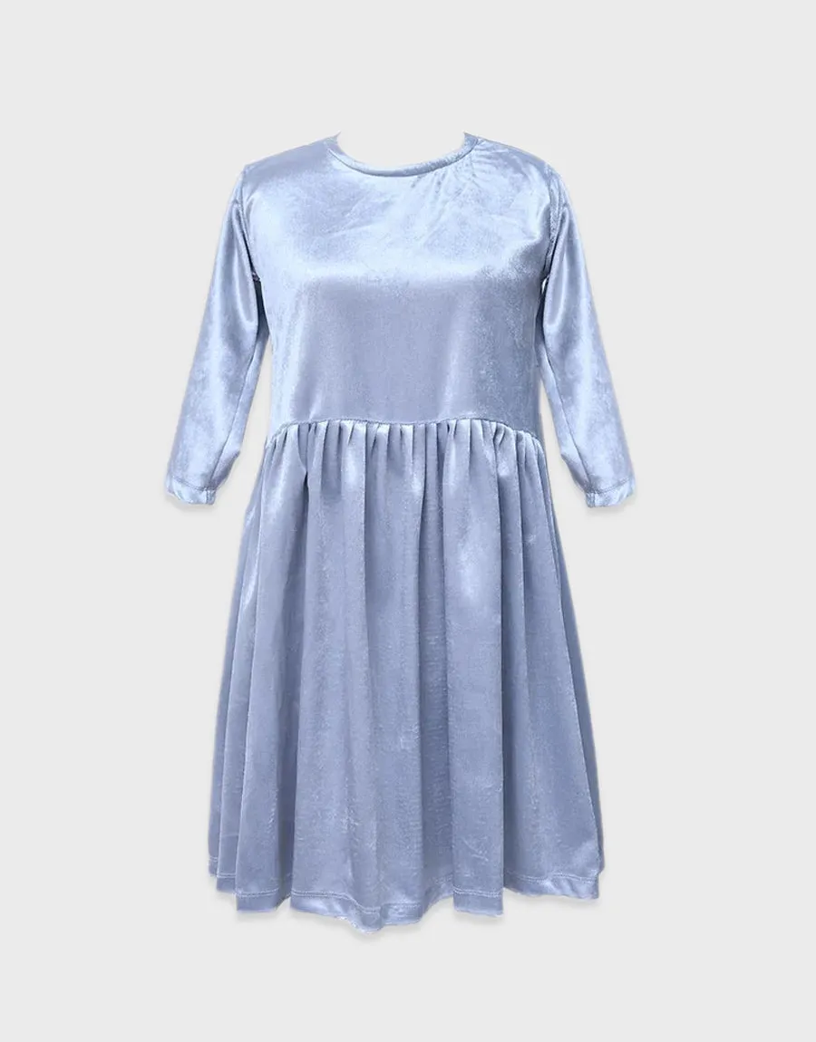 Girls Exquisite Style Velvet Frock