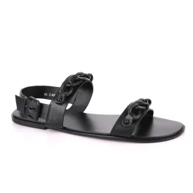 Giuseppe Zanotti Black Chain Sandal