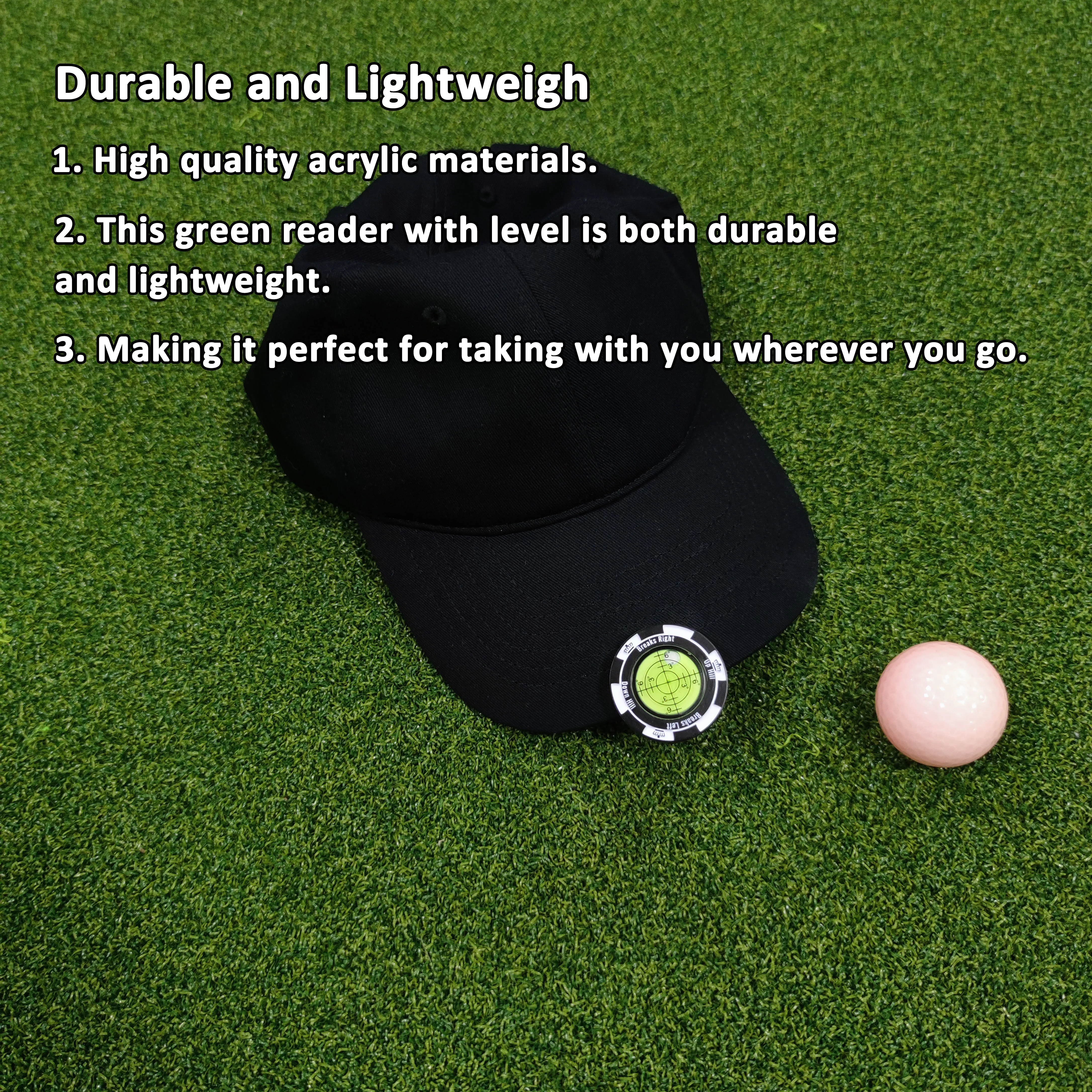 Golf Ball Marker Green Reader with High Precision Green Reading Aid Golf Accessories