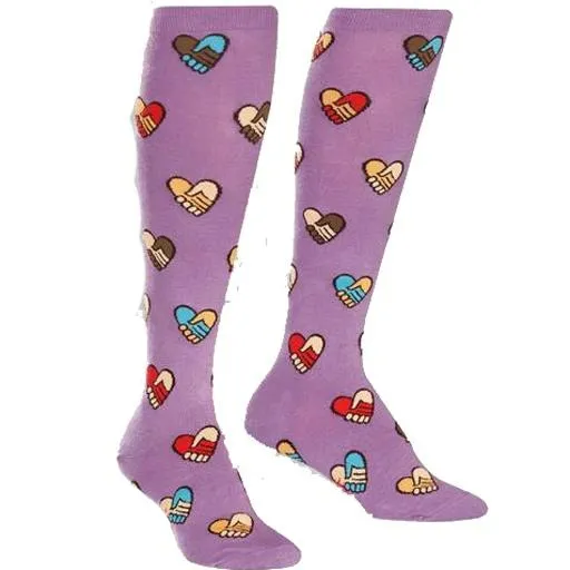Hands Across Calves Women's Knee High Socks