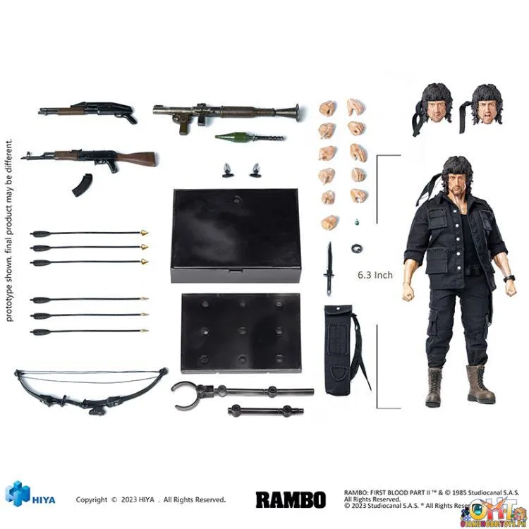 Hiya Toys Rambo: First Blood Part II EXQUISITE SUPER 1/12 John Rambo ESR0099