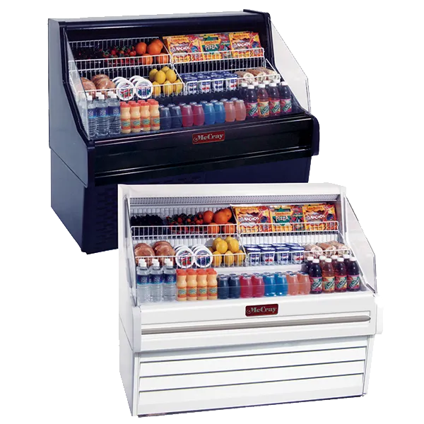 Howard McCray (SC-OS30E-4) 51" Wide Ovation Open Impulse Merchandiser Refrigerator with Step Shelf