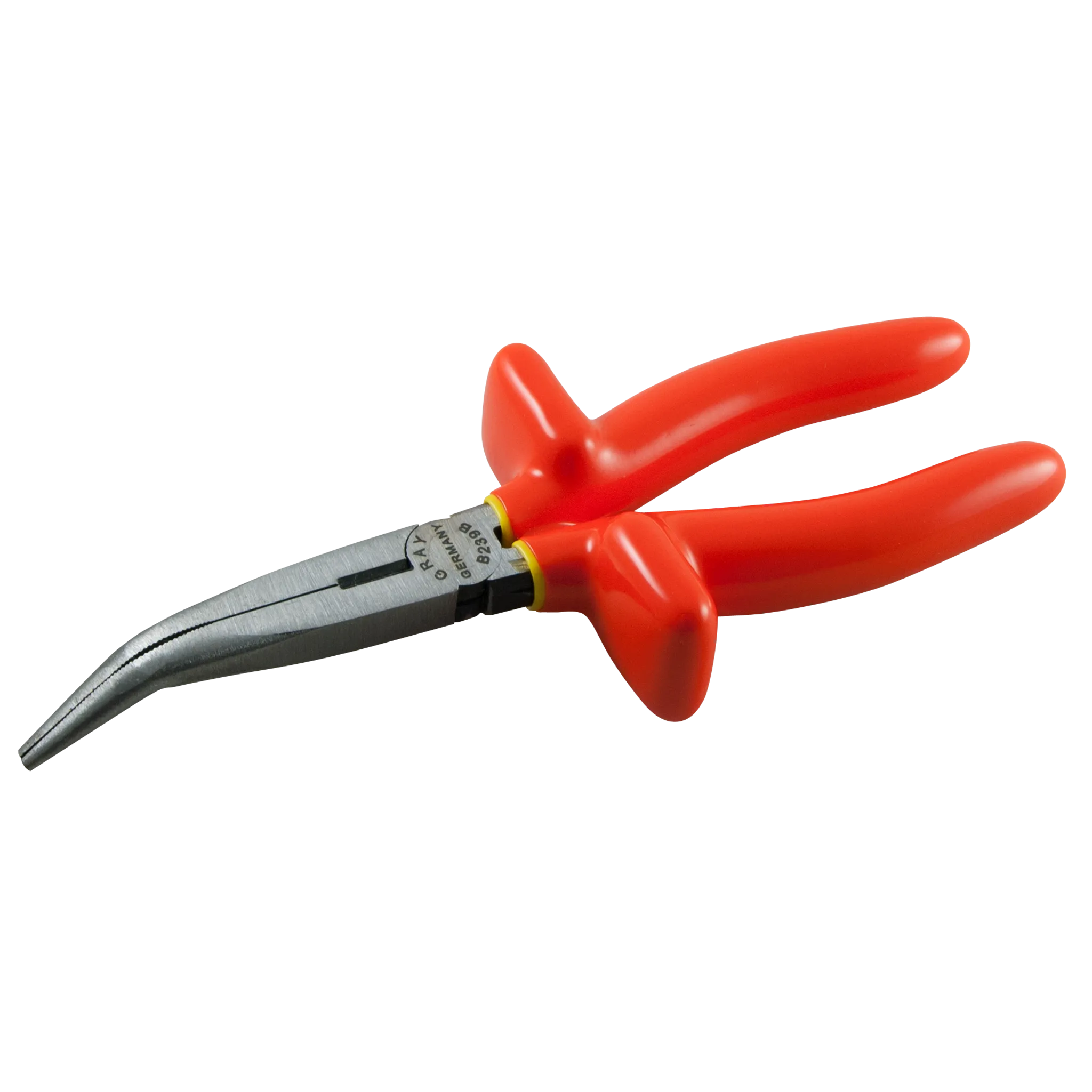 Insulated Needle Nose 45° Curved With Cutter