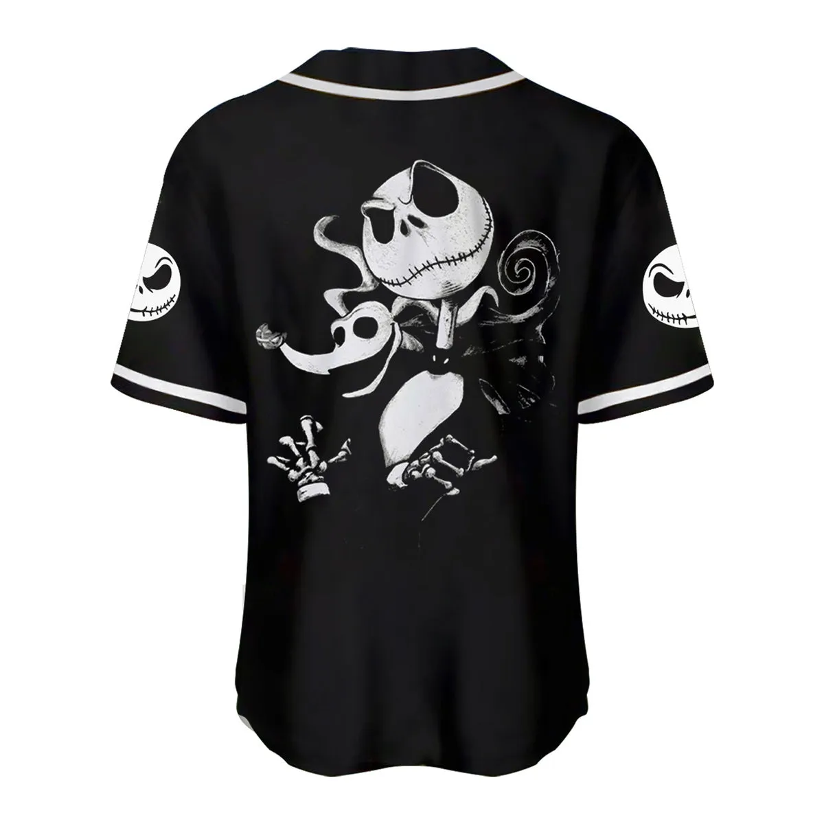 Jack Skellington & Zero Baseball Jersey