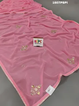 KcPc New Chiffon Gotapatti Work Lightweight Saree AMT