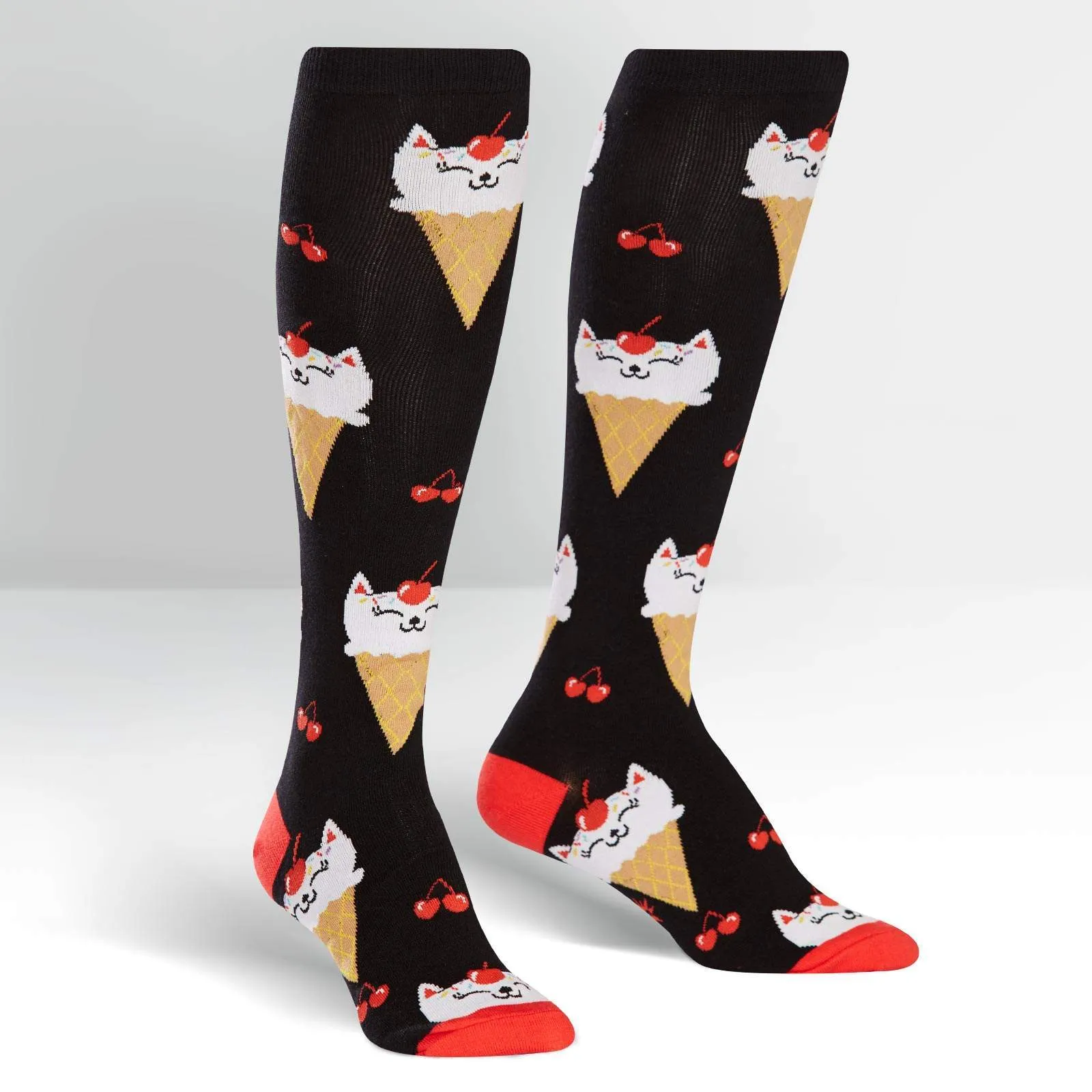 Kitty Cone Socks Women's Knee High Sock