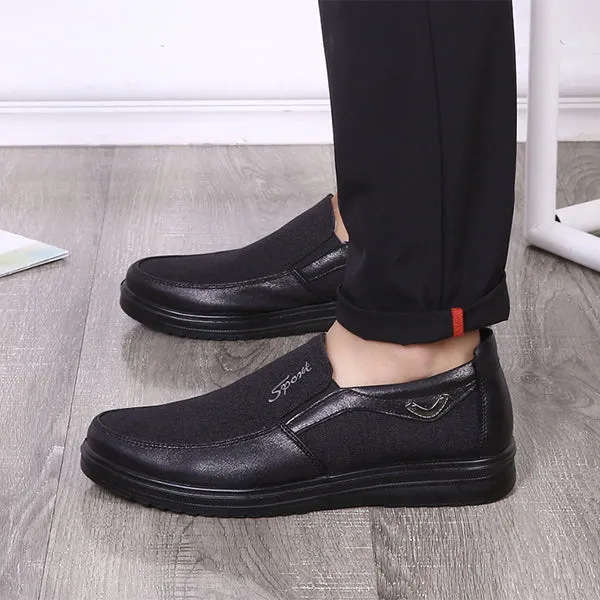 Large Size Men's Fashion Style Comfortable Flat Slip On Shoes
