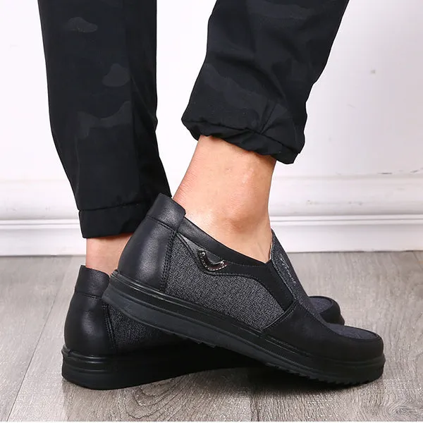 Large Size Men's Fashion Style Comfortable Flat Slip On Shoes