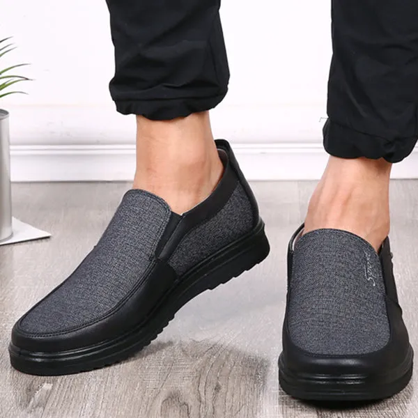 Large Size Men's Fashion Style Comfortable Flat Slip On Shoes