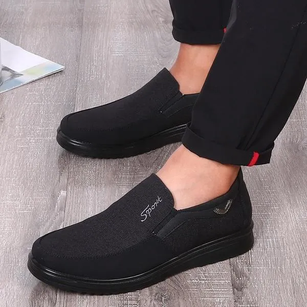 Large Size Men's Fashion Style Comfortable Flat Slip On Shoes