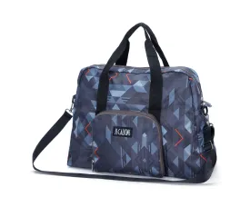 Lightweigh Geo Printed Packable Travel Duffle Bag
