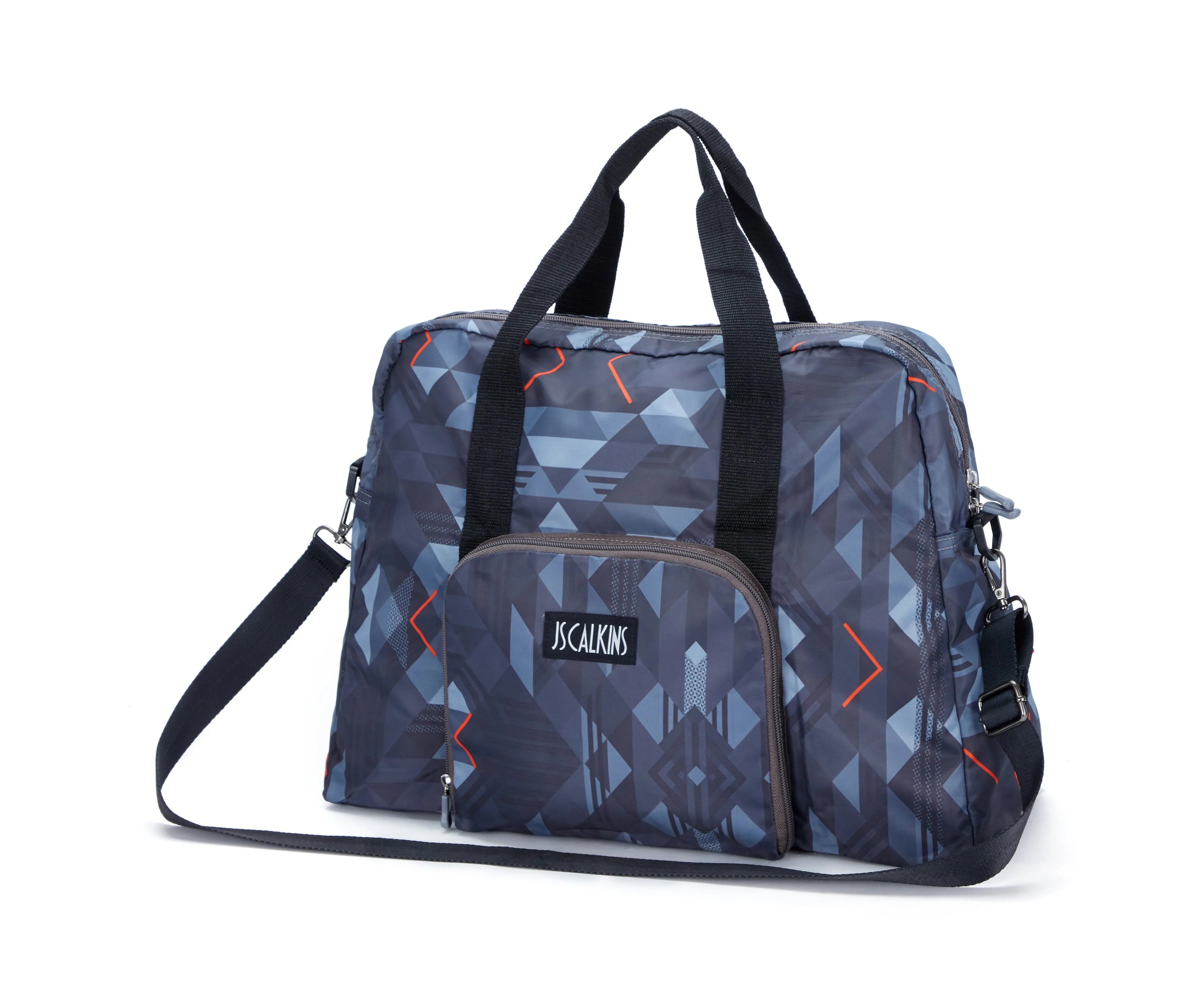 Lightweigh Geo Printed Packable Travel Duffle Bag