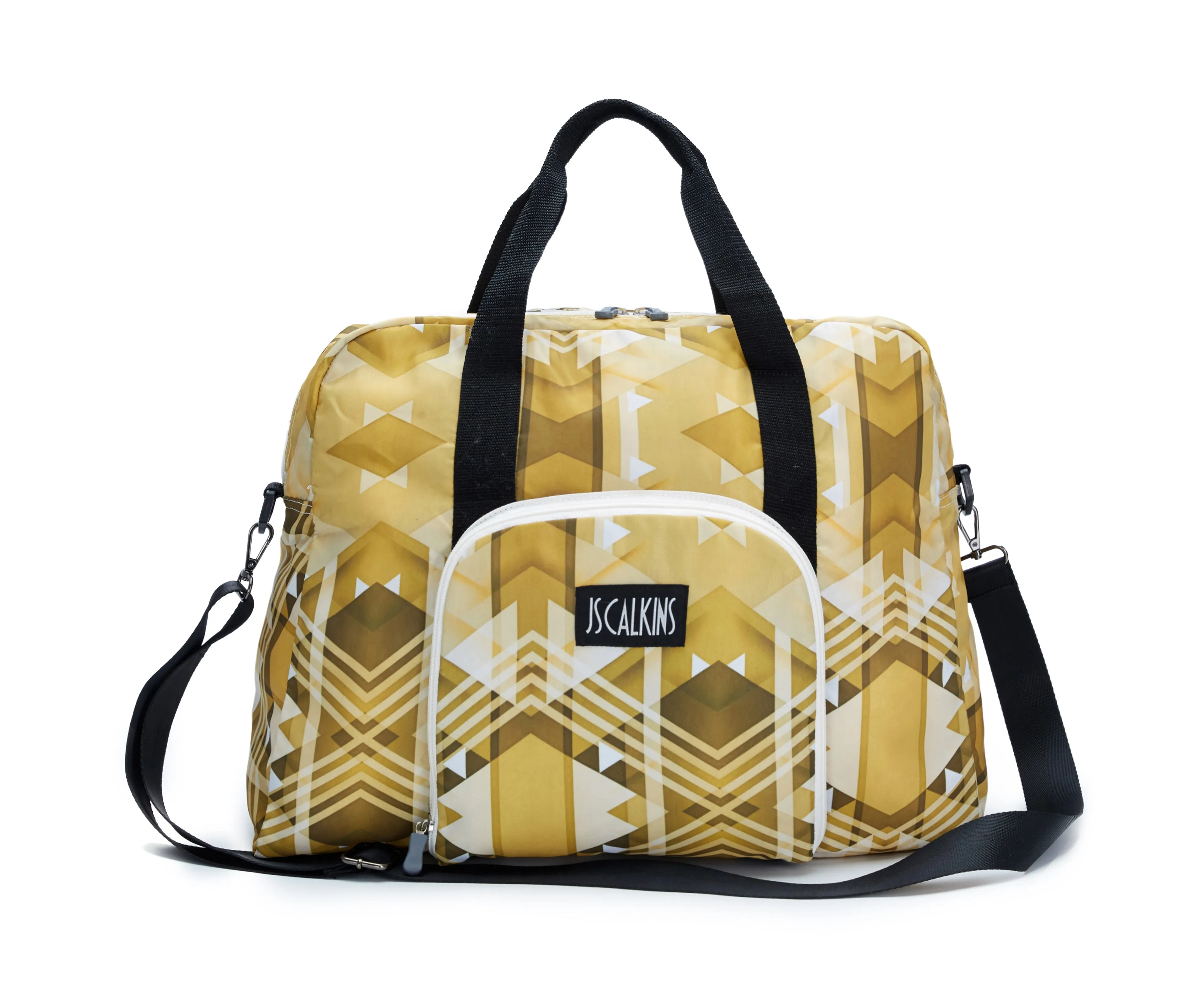 Lightweigh Geo Printed Packable Travel Duffle Bag