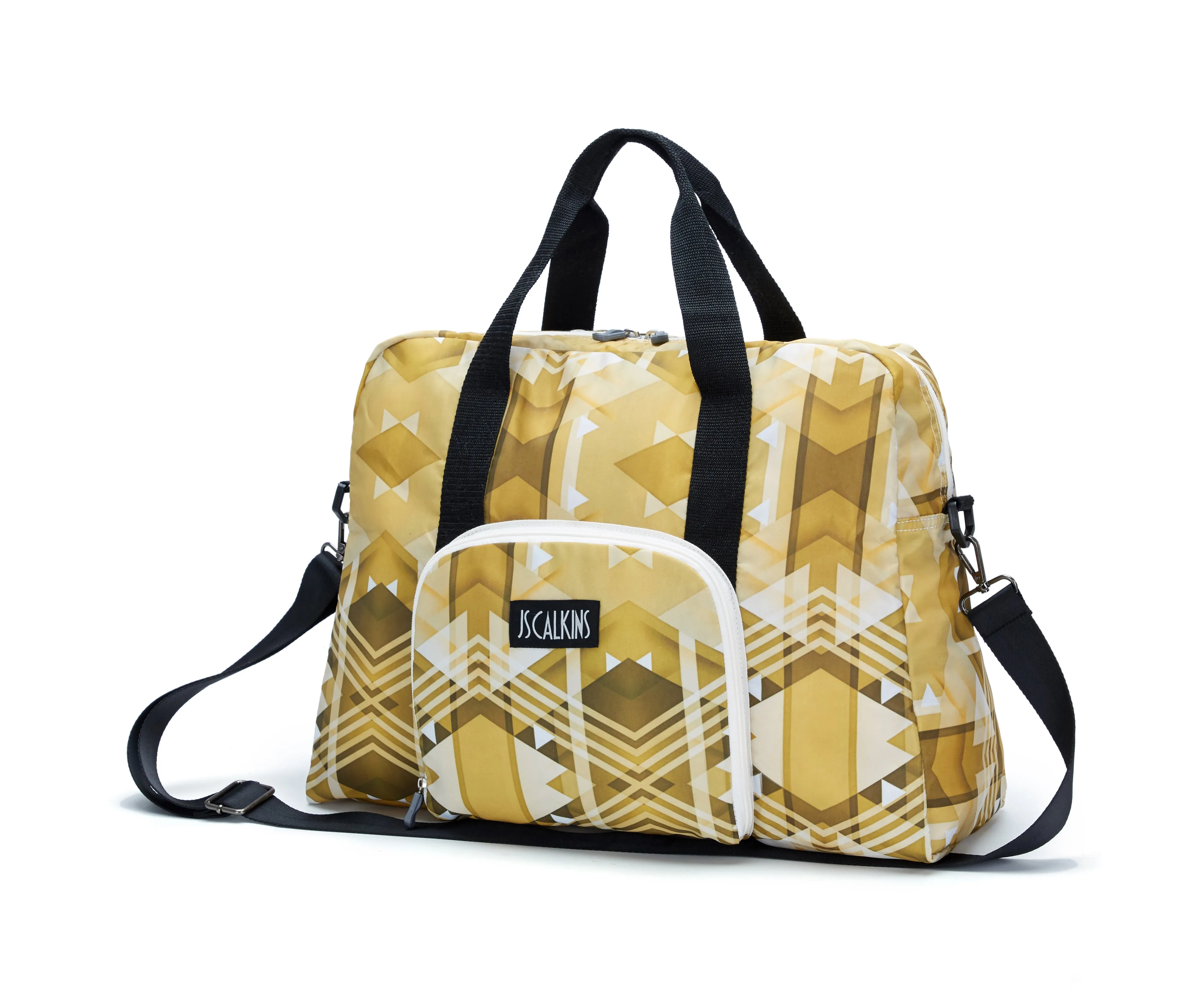 Lightweigh Geo Printed Packable Travel Duffle Bag