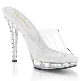 LIP-101SDT Fabulicious 5" Lip Clear Sexy Shoes (Posing Shoes)