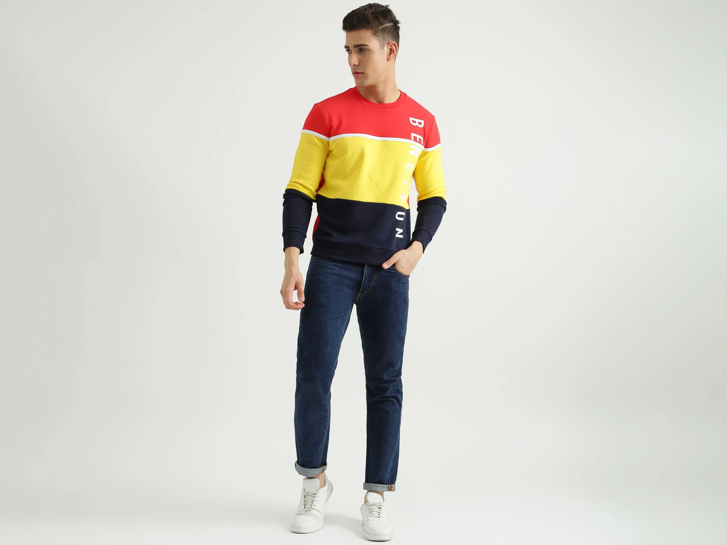 Mens Colourblocked Sweatshirt