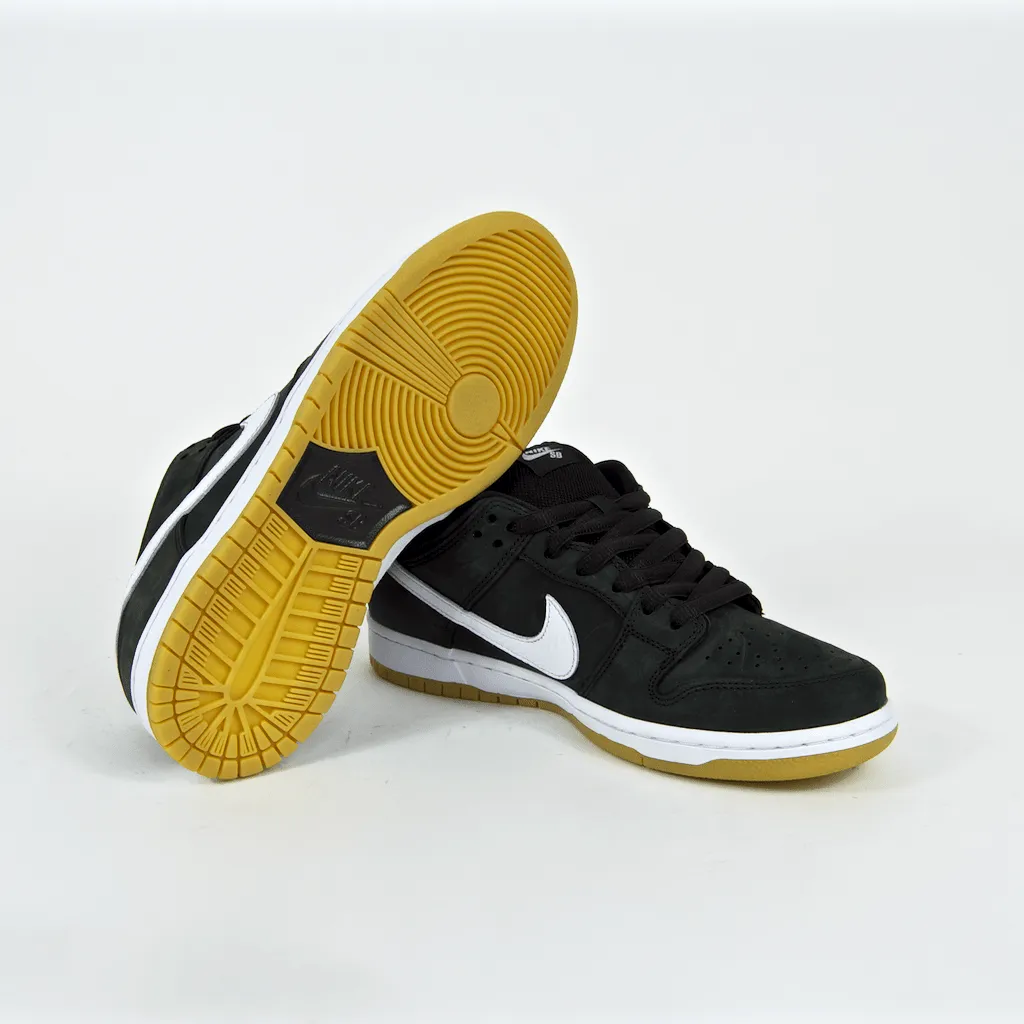 Nike SB - Dunk Low Pro Orange Label ISO Shoes - Black / White / Black