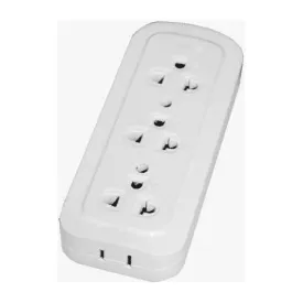 Omni WSG-003 Surface Convenience Outlet with Ground 3-Gang 10A 250V