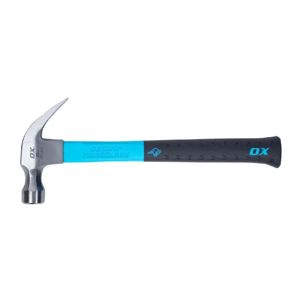 OX Tools OX-P081620 560g (20oz) Fibreglass Claw Hammer