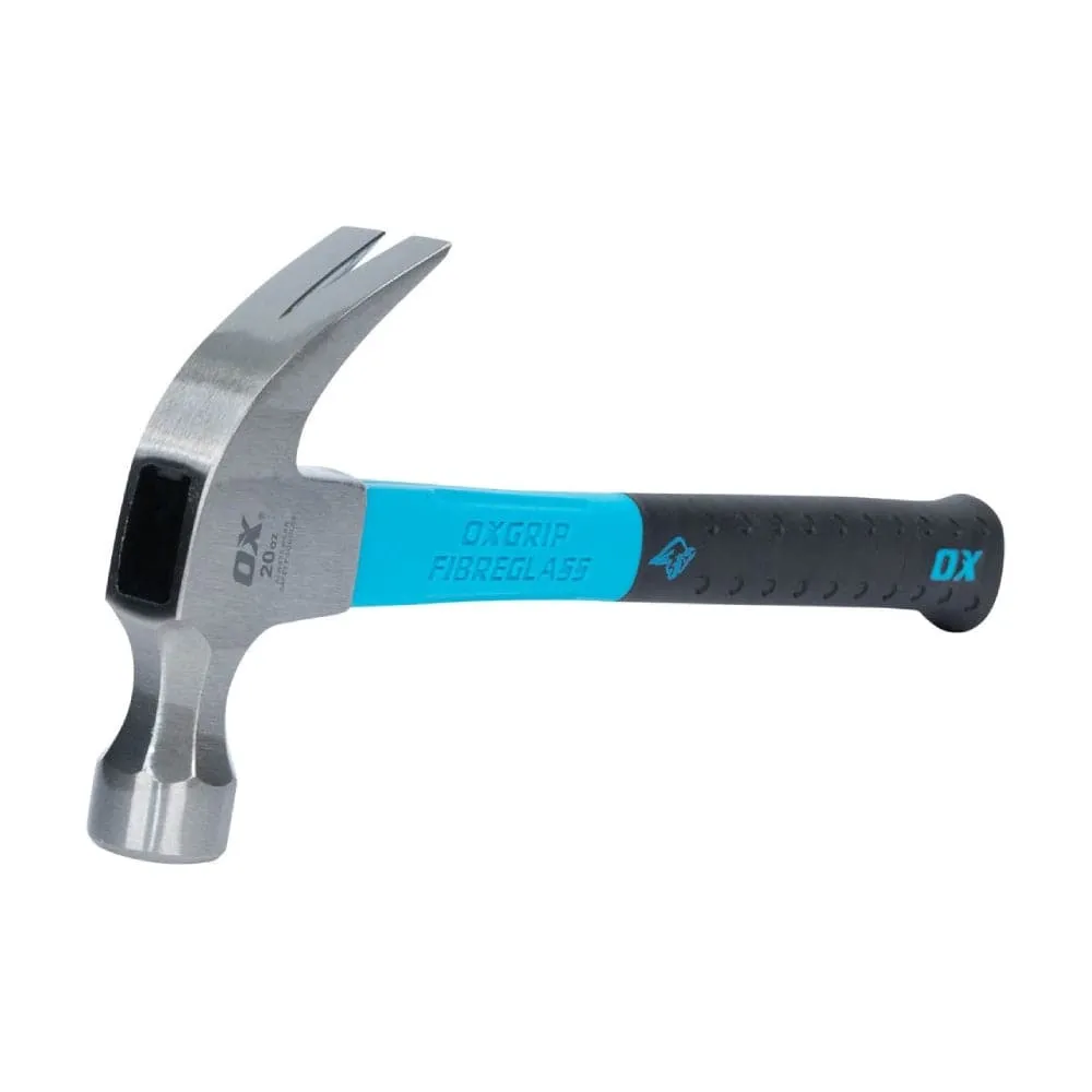 OX Tools OX-P081620 560g (20oz) Fibreglass Claw Hammer