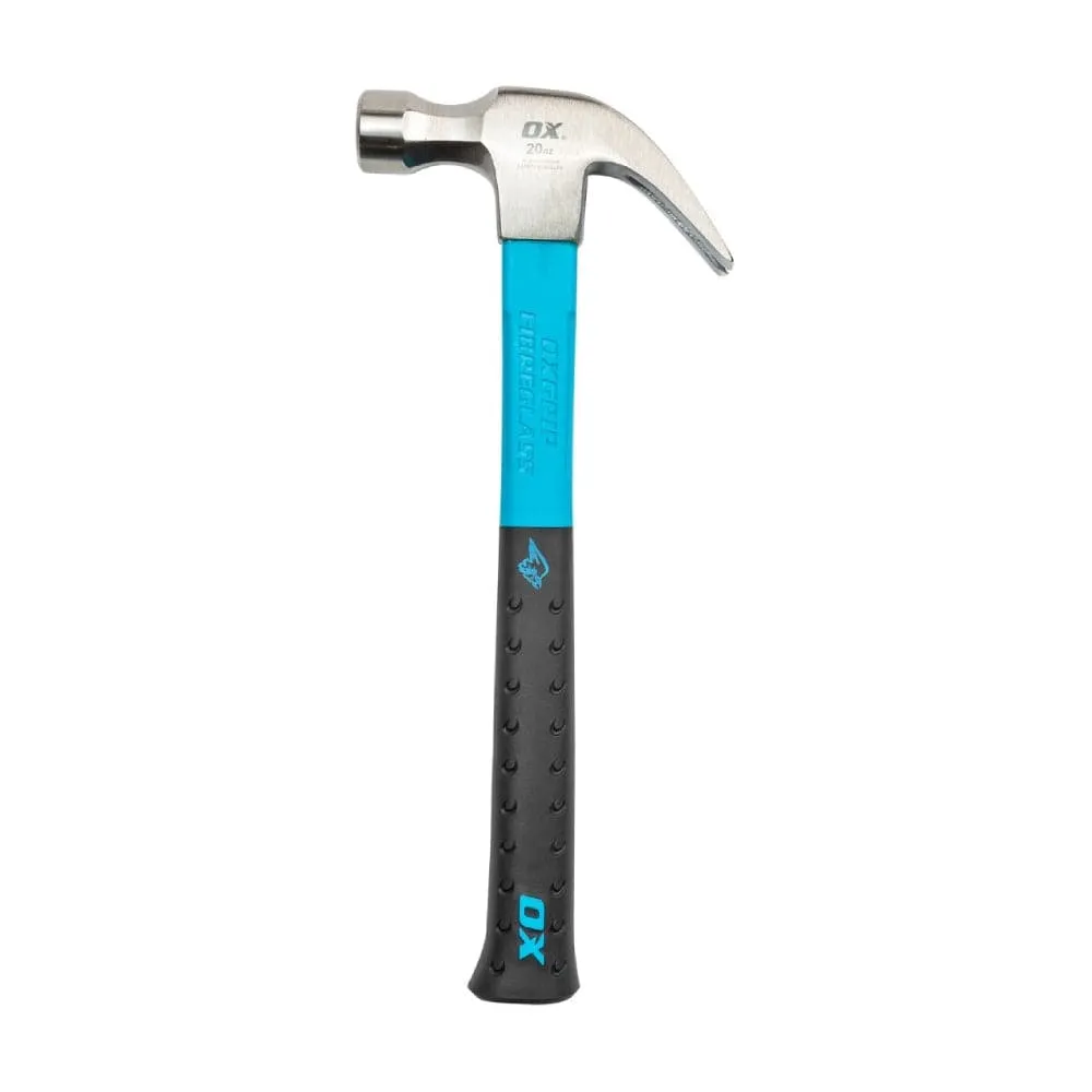 OX Tools OX-P081620 560g (20oz) Fibreglass Claw Hammer