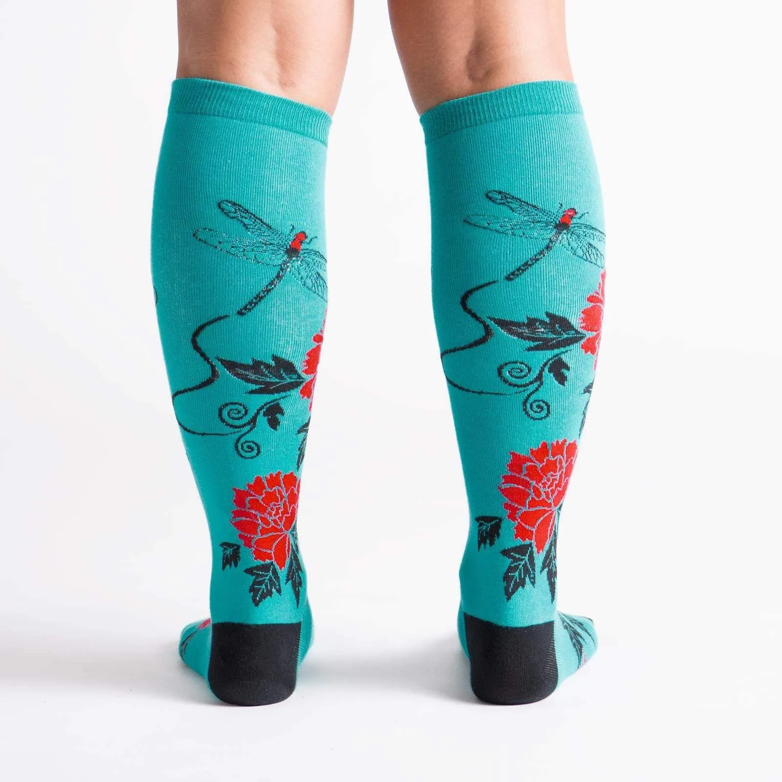 Peonies Socks Women's Knee High Sock